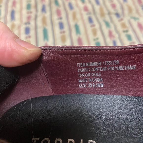 Loafers, size 9.5 WW, Torrid - Picture 4 of 4